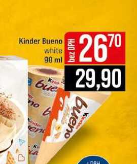 Kinder Bueno white 90 ml 