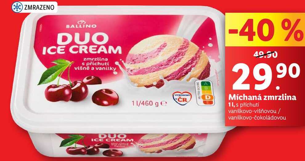 Míchaná zmrzlina, 1 l