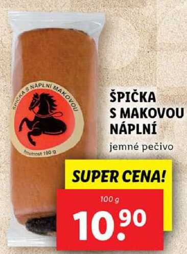 ŠPIČKA S MAKOVOU NÁPLNÍ, 100 g