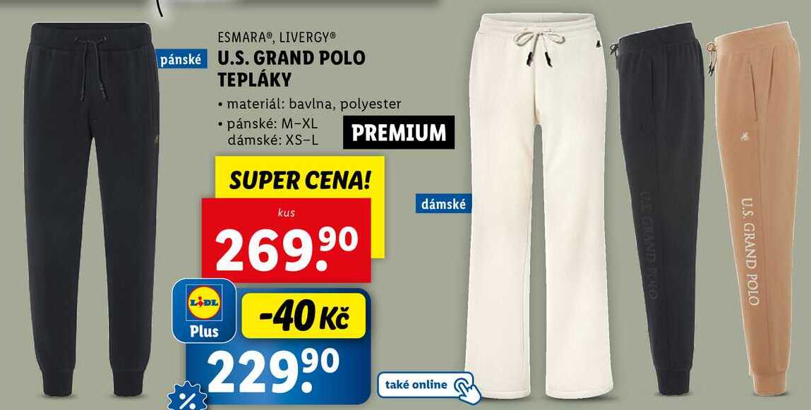 U.S. GRAND POLO TEPLÁKY