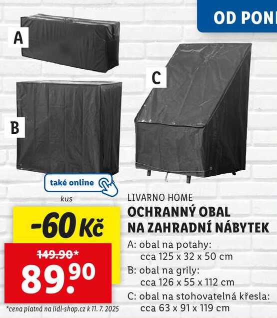 OCHRANNÝ OBAL NA ZAHRADNÍ NÁBYTEK 