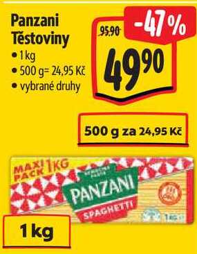 Panzani Těstoviny, 1 kg