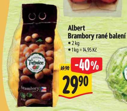 Albert Brambory rané balení, 2kg 