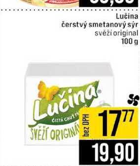 Lučina čerstvý smetanový sýr svěži original 100 g 