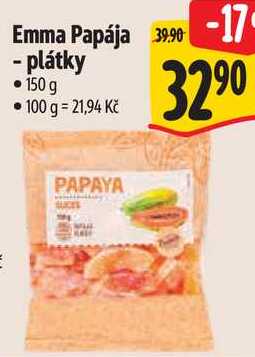 Emma Papája - plátky, 150 g