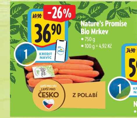   Nature's Promise Bio Mrkev 750 g 