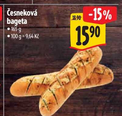Česneková bageta 165 g 
