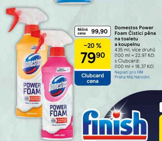 Domestos Power Foam Čisticí pěna na toaletu a koupelnu, 435 ml, více druhů  