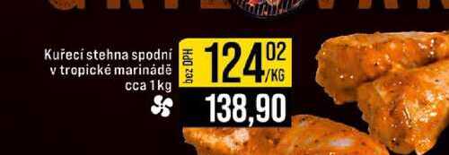 Kuřecí stehna spodní v tropické marinádě cca 1kg