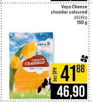 Vepo Cheese cheddar coloured plátky 150 g 