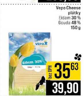 Vepo Cheese plátky Eidam 30% Gouda 48% 150 g