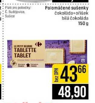Polomáčené sušenky čokoláda+ořišek bilá čokoláda 150 g 