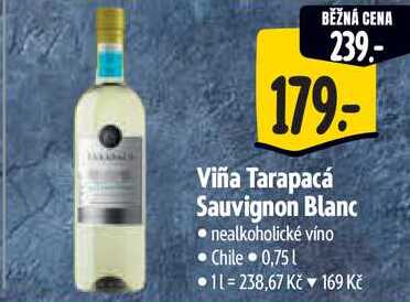 Viña Tarapacá Sauvignon Blanc nealkoholické víno, 0,75 l