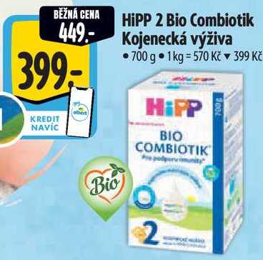 HiPP 2 Bio Combiotik Kojenecká výživa, 700 g
