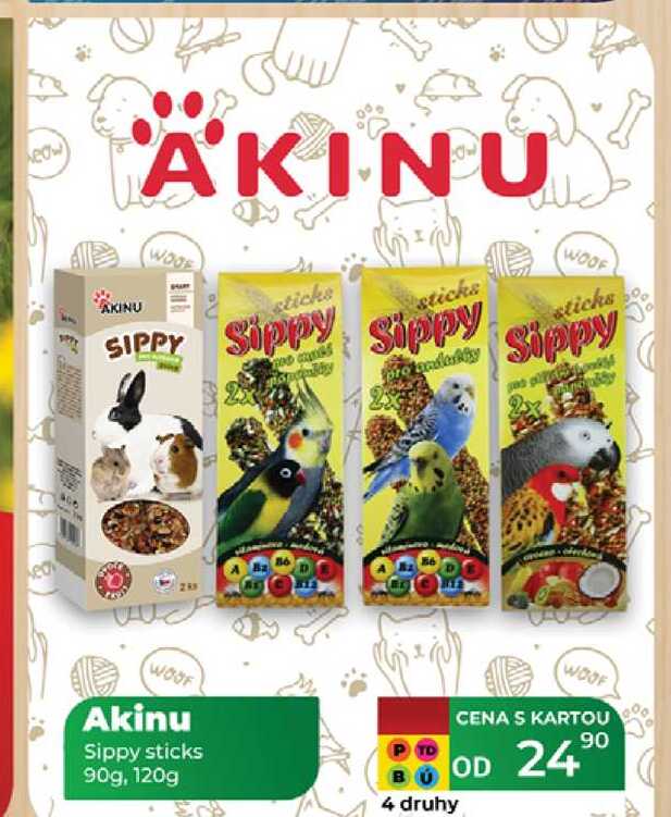 Akinu Sippy sticks 90g, 120g