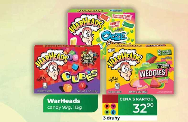WarHeads candy 99g, 113g