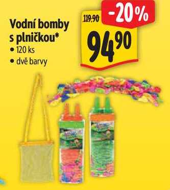 Vodní bomby s plničkou