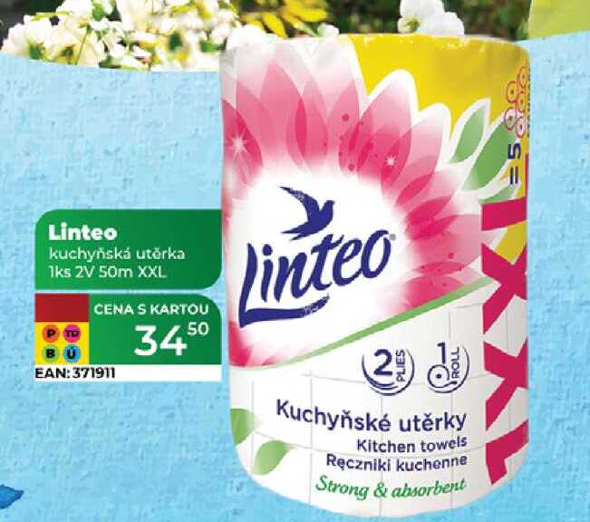 Linteo kuchyňská utěrka 1ks 2V 50m XXL  