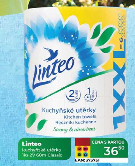 Linteo kuchyňská utěrka 1ks 2V 60m 