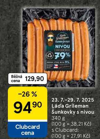 Láda Grileman Šunkovky s nivou, 340 g