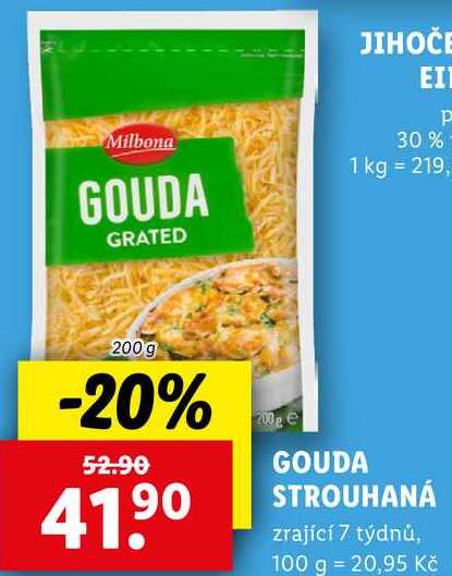 GOUDA STROUHANÁ, 200 g