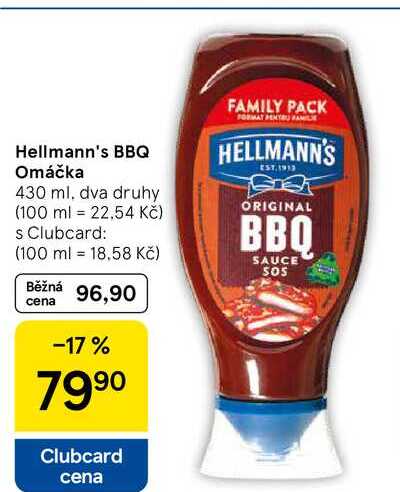 Hellmann's BBQ Omáčka, 430 ml