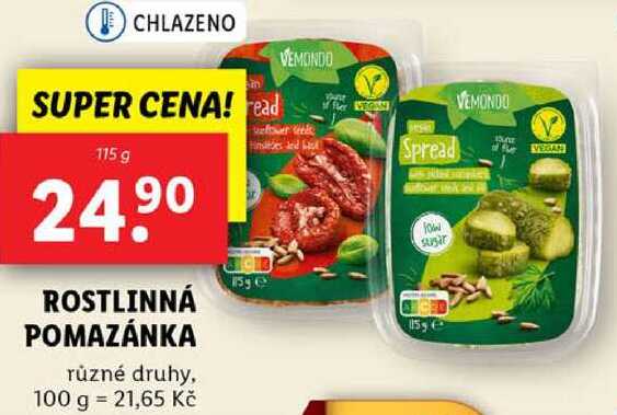 ROSTLINNÁ POMAZÁNKA, 115 g