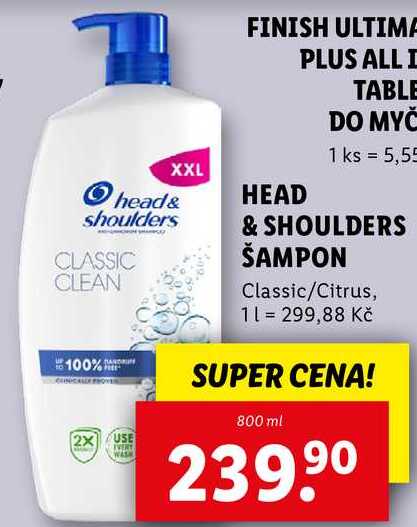 HEAD & SHOULDERS ŠAMPON, 800 ml