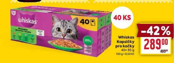 Whiskas Kapsičky pro kočky 40× 85 g