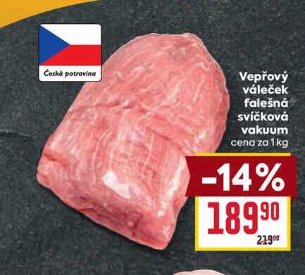 Vepřový váleček falešná svíčková vakuum cena za 1 kg