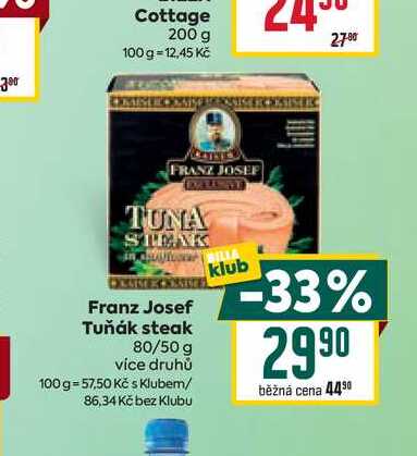 Franz Josef Tuňák steak 80/50 g 