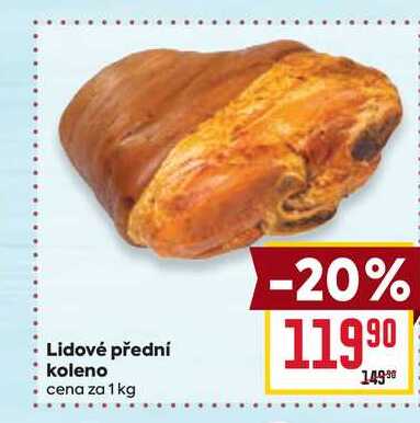 Lidové přední koleno cena za 1 kg