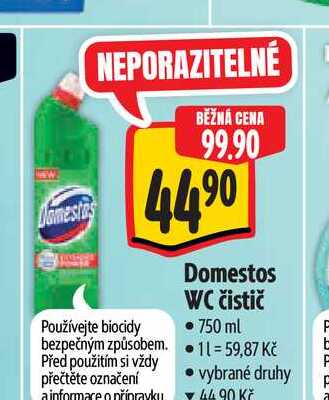 Domestos WC čistič  750 ml  