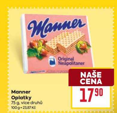 Manner Oplatky 75 g