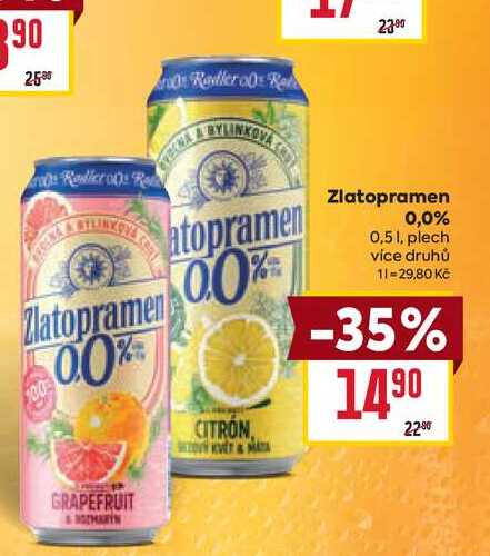 Zlatopramen 0,0% 0,51, plech