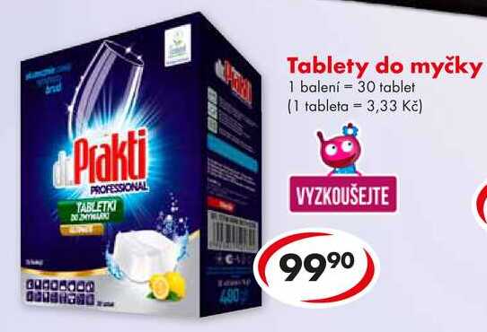 Tablety do myčky, 30 tablet 