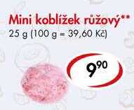 Mini koblížek růžový, 25 g