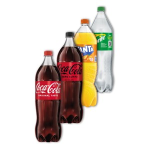 COCA COLA, FANTA, SPRITE, KINLEY TONIC