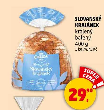 SLOVANSKÝ KRAJÁNEK krájený, balený, 400 g 