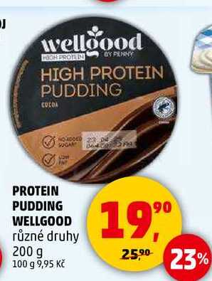 PROTEIN PUDDING WELLGOOD různé druhy, 200 g 