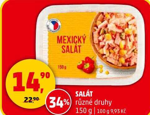 SALÁT různé druhy, 150 g 