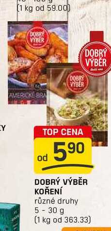 DOBRÝ VÝBĚR KOŘENÍ různé druhy 5-30 g