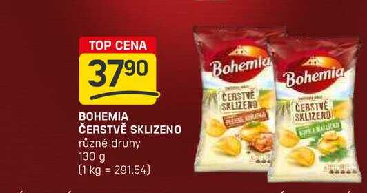 BOHEMIA ČERSTVĚ SKLIZENO  různé druhy 130 g 