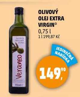 OLIVOVÝ OLEJ EXTRA VIRGIN, 0,75 l