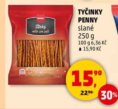TYČINKY PENNY slané, 250 g 