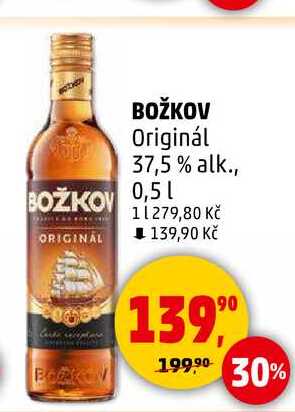 BOŽKOV Originál 37,5 % alk., 0,5 l 