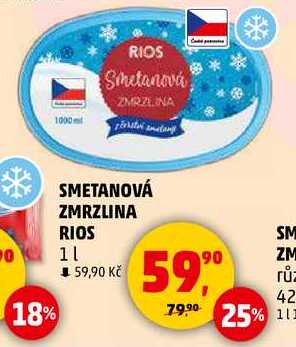 SMETANOVÁ ZMRZLINA RIOS, 1 l 