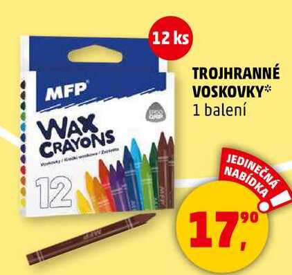 TROJHRANNÉ VOSKOVKY, 1 balení 