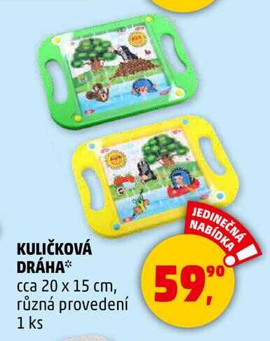 KULIČKOVÁ DRÁHA cca 20 x 15 cm, různá provedení, 1 ks  
