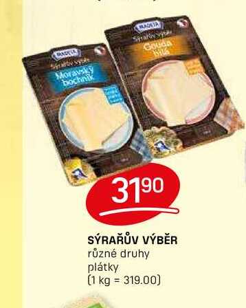 SÝRAŘŮV VÝBĚR různé druhy plátky 